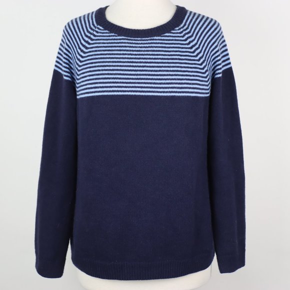 Talbots Sweaters - TALBOTS Striped Crew Knit Sweater MEDIUM